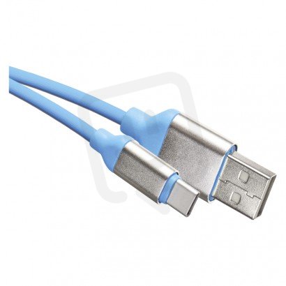Kabel USB 2.0 A/M-C/M 1M modrý Emos SM7025B