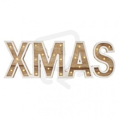 35LED XMAS SIGN 2AA WW