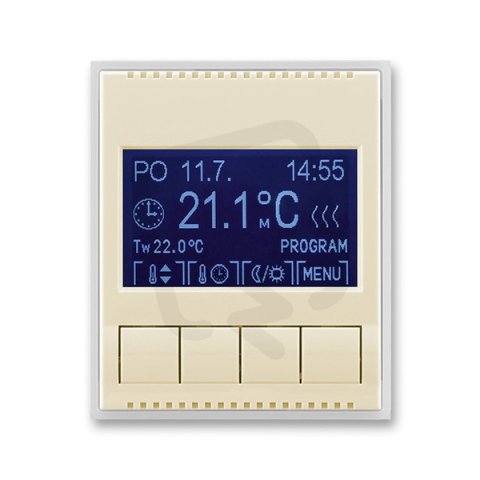 Termostat pokojový programov 3292E-A10301 21 slonová kost/led. bílá Element ABB