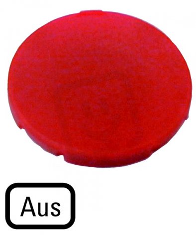Eaton M22-XD-R-D5 Tlačítková výplň, bez prosvětlení, zapuštěná, Aus, červená