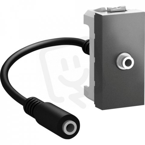 Unica Mini jack audio 3,5 mm konektor, Grafit SCHNEIDER MGU3.433.12