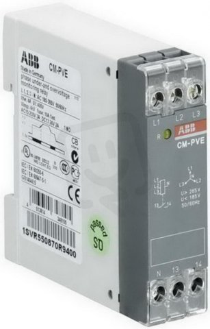 CM-PVE Ztráta fáze,přepětí,podpětí 3x320-460V AC,s neutrálem ABB 1SVR550870R9400