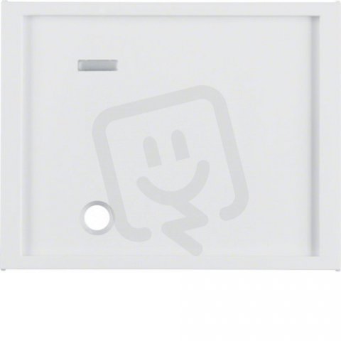 Centrální díl pro tahové tlačítko s čočkou, K.1, bílá, lesk BERKER 12337009