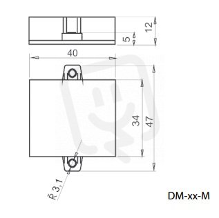 Kiwa DM-CS-M/12 Přepěťová ochrana pro měření a regulaci (DS PO-12 VDC)