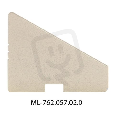 Koncovka pro RQ bez otvoru, stříbrná barva, 1 ks MCLED ML-762.057.02.0