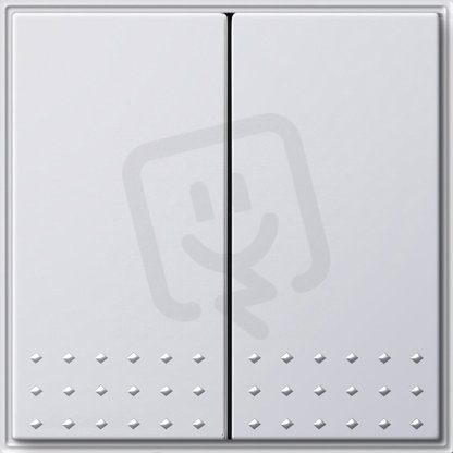 Tlačítkový spínač přepínač 2x TX_44 (IP44) čistě bílá GIRA 012866