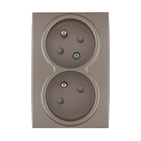 Obzor Elegant DSE 00-87033-000000 Kryt zásuvky dvojnásobné Titan