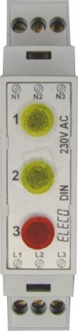 Světelné návěstí VMS-DIN-03 G,G,G 230AC ELECO 265040