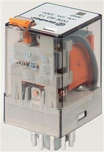 Průmyslové relé, DIN, 3P/10A, 24V AC, MA_LED FINDER 60.13.8.024.0050
