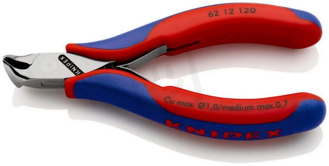 Štípací kleště s šikmými břity pro elektroniku 120 mm KNIPEX 62 12 120