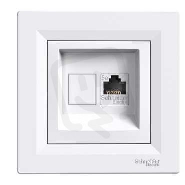 Schneider EPH5000121 Zásuvka datová RJ45, kat.5e STP, bílá