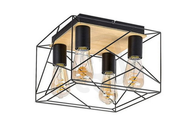 BOIRE E27 4x 40W IP20 černá RABALUX 71024