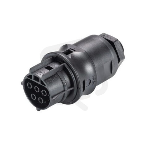 zásuvka vestavná gesis RST, 5-pól, M16, šroubové svorky, černá