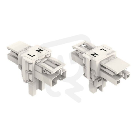 T-rozdělovač 2pól. Kód. A bílá WAGO 770-1665