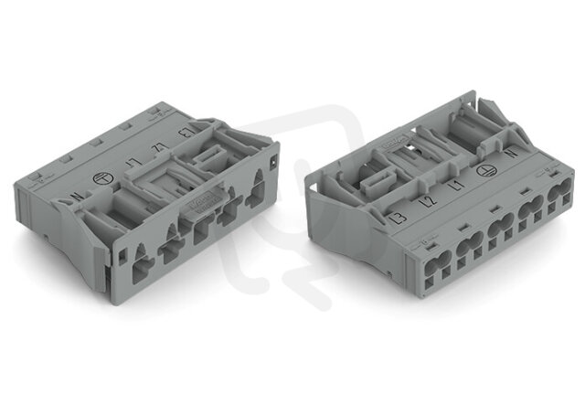 Zástrčka Snap-In 5pól. Kód. B šedá WAGO 770-755/060-000