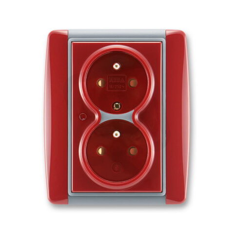 ABB 5592E-C02359 24 Zásuvka dvojnásobná, s ochranou před přepětím