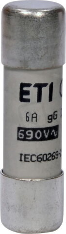 Válcová pojistka CH14 gG 6A/690V ETI 002651026