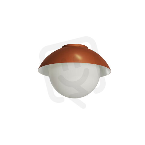 Přisazené svítidlo se skleněným stínidlem OSMONT LUKIDA 2 10W IP65II E27 hnědá