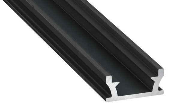 Hliníkový profil AL-PROFIL TERRA BLACK 1M (10-0000-50) GREENLUX GXLP2002