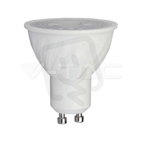 LED Spotlight SAMSUNG CHIP GU10 6W Ripple Plastic 110°D 6400K, VT-247