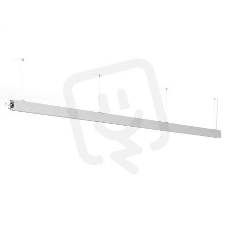 LED Svítidlo Serpent, 3m, nahoru/dolů, mléčný, 3000K, 69W, stříbrná