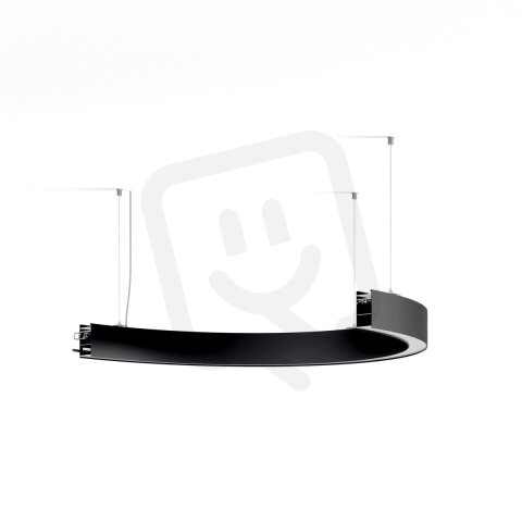 LED Svítidlo Serpent 1/2 R500, dolů, mléčný, 3000K, 27W, černá  FPSE052-0730DB