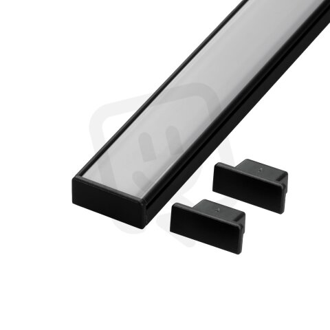 Koncovka profilu N14C černá T-LED 096646