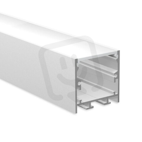 Přisazený hliníkový profil PN2 35x35mm včetně mléčného difuzoru 2m