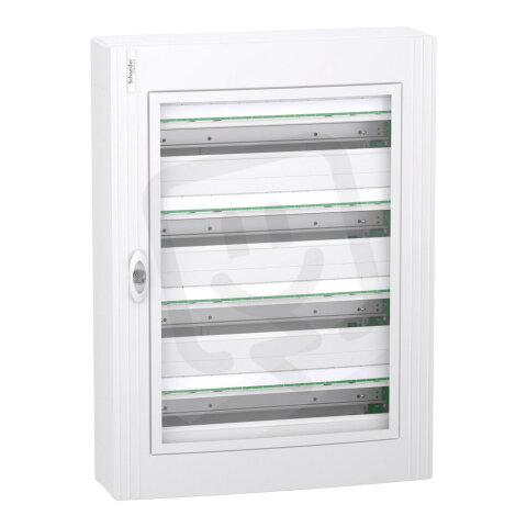 Rozvodnice PrismaSet nástěnná 96M (4x24) průhledné dveře SCHNEIDER LVSXR424