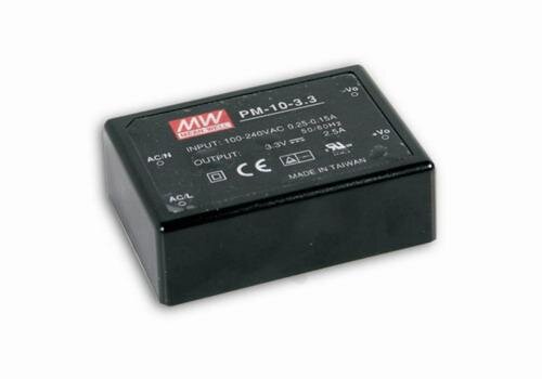 Spínaný zdroj otevřený 8W 3,3V 2500mA MEAN WELL PM-10-3.3