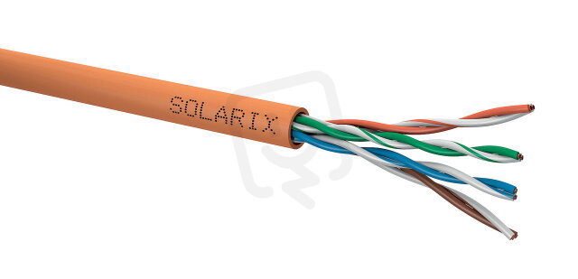 Datový kabel UTP cat 5e LSOHFR B2ca-s1,d0a1 drát 305m SOLARIX 27724126