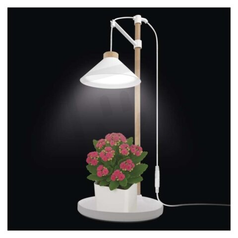 LED GROW pěstební lampa 7 W, časovač, bílá EMOS Z7905