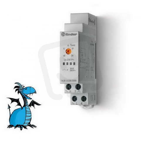Schodišťový automat, 1Z/16A, 230V AC, 2F, spíná N/L FINDER 14.81.8.230.0000