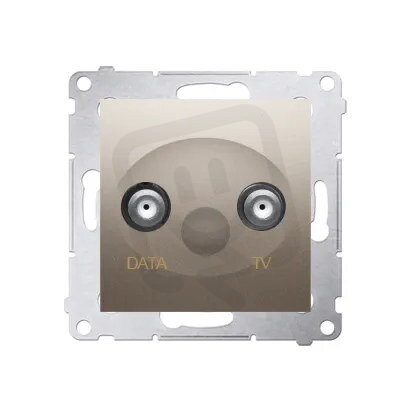 DAD1.01/44 Zásuvka TV-DATA, (strojek s k