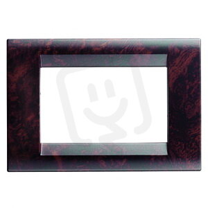 PLAYBUS 6 GANG ENGLISH WALNUT PLATE