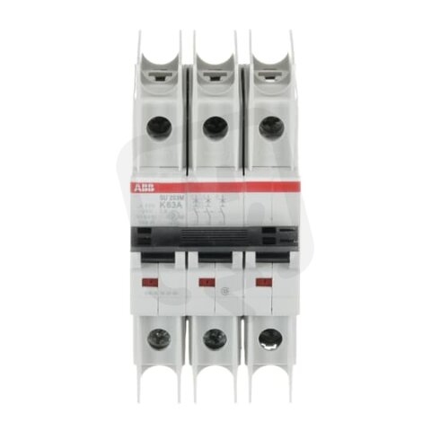 ABB SU203M-K63 jistič char. K 10kA 63A 3P  dle UL489 a CSA 22.2 No. 5