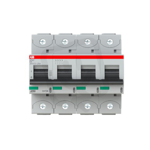 S804C-C10 jistič 4P char. C 10A s klecovou svorkou 25kA ABB 2CCS884001R0104