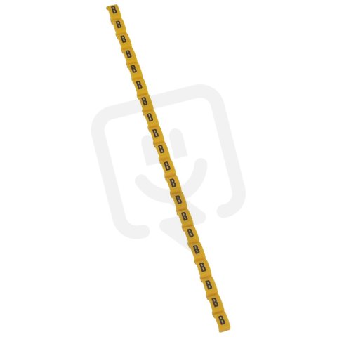 DUPLIX PÁS ZNAČEK ''B'' ČERNÁ NA ŽLUTÉM POZADÍ 20KS LEGRAND 038411