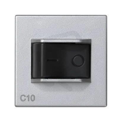 Jistič K45 charakteristika C 10A 250V 45×45mm hliník KONTAKT SIMON K106A/8