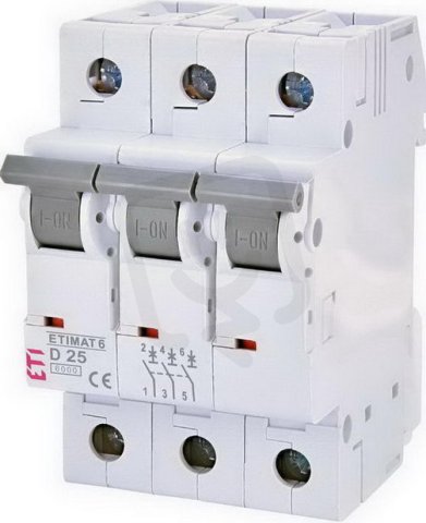 Jistič ETIMAT 6 3p D25 6kA ETI 002164518