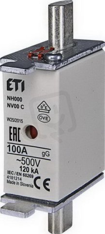 Nožová pojistka NV/NH 00C gG KOMBI 160A/400V ETI 004181216