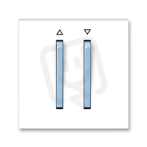 Kryt žaluziový 2 páčky s potiskem 3559M-A00662 41 bílá/ledová modrá Neo ABB