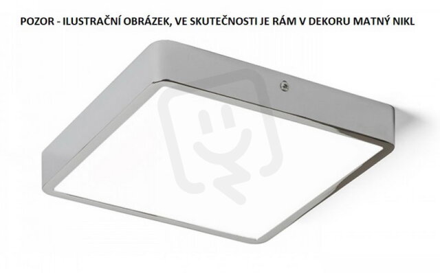 HUE SQ 22 stropní matný nikl 230V LED 24W 3000K RENDL R12818