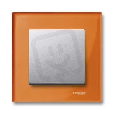 Schneider MTN404102 Rámeček 1násobný M-Elegance Calcite Orange