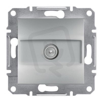 Asfora Zásuvka TV, průběžná 4dB, alu SCHNEIDER EPH3200261