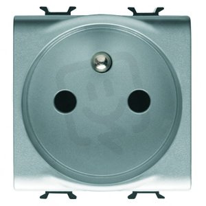 CHORUS Zásuvka 250V, 16A, 2P+E (CZ), 2 moduly, titanová GEWISS GW14247