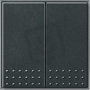 Tlačítkový spínač přepínač 2x TX_44 (IP44) antracit GIRA 012867