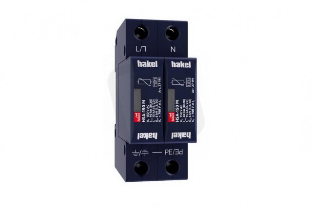 Svodič rázového přepětí HSA-150/2+0 M SPD typ 2+3 HAKEL 27511