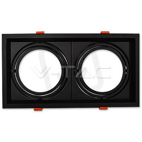 2 x AR111 Housing Black,  VT-7222