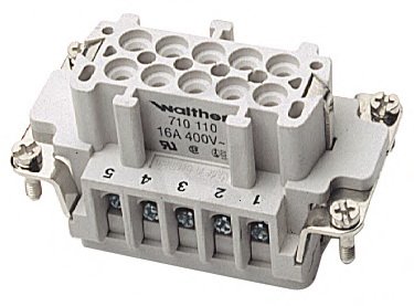 Walther 710770 Vložka konektoru B 10 se šroubovými dutinkami